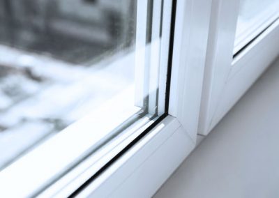 Dubbelglas in kozijn